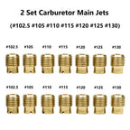 14pcs Carb Main Jets Set for Honda GX160 GX200 #102.5-#130