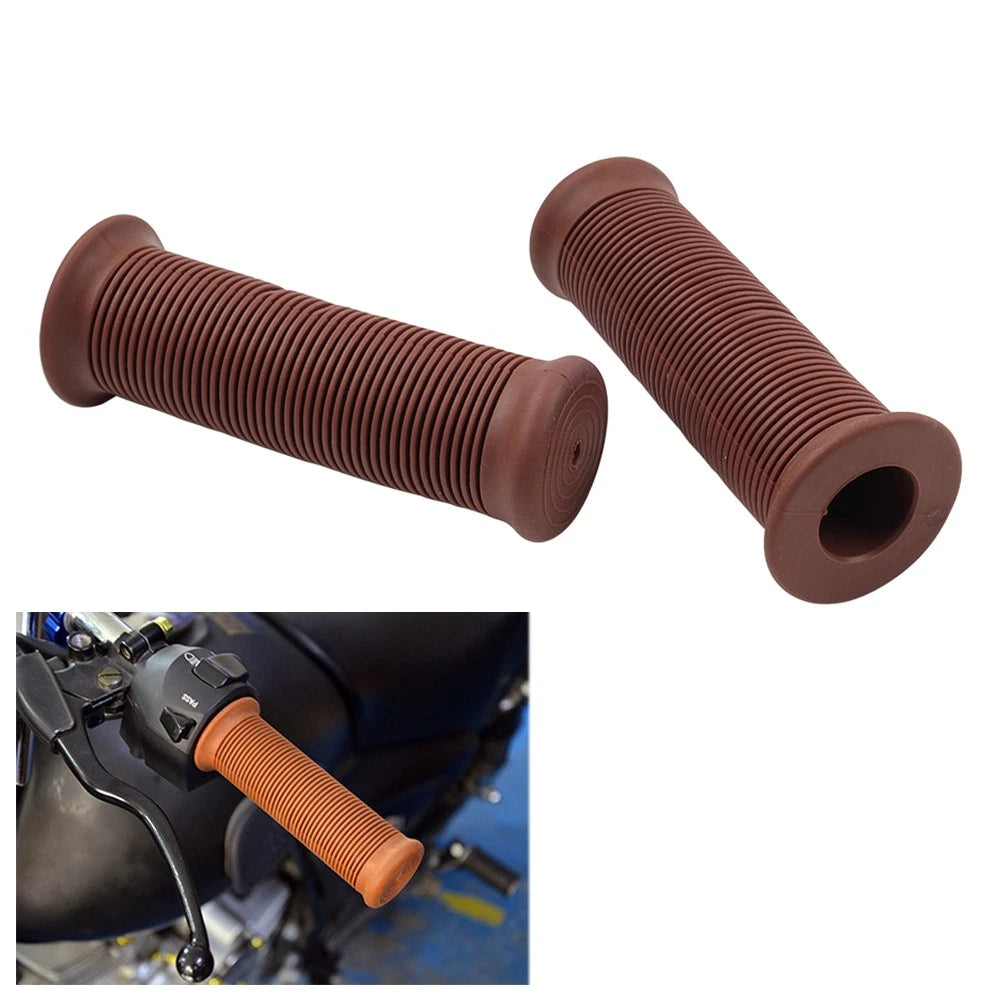 Pair 7/8" 22MM Handlebar Grips for Universal Motor Scooter/Bicycle