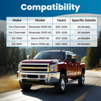 2X Front Lower Control Arms with Ball Joints for Silverado Sierra 2500 HD (2011-2019)