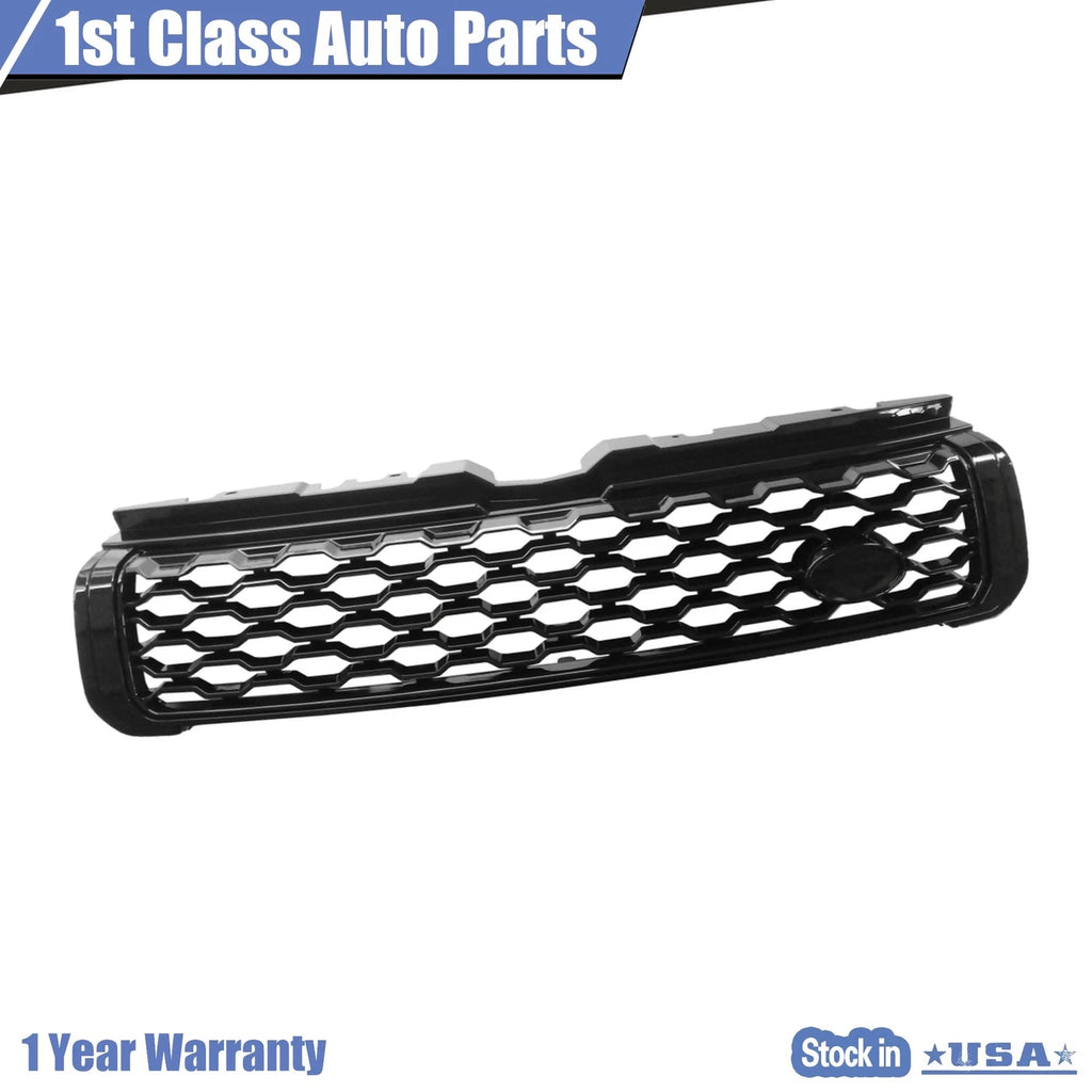 Front Black Honeycomb Mesh Grille for Land Rover Range Rover Evoque (2016–2018)