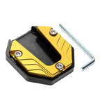 Kickstand Extender Foot Stand Pad for Motorcycle Bikes - Gold