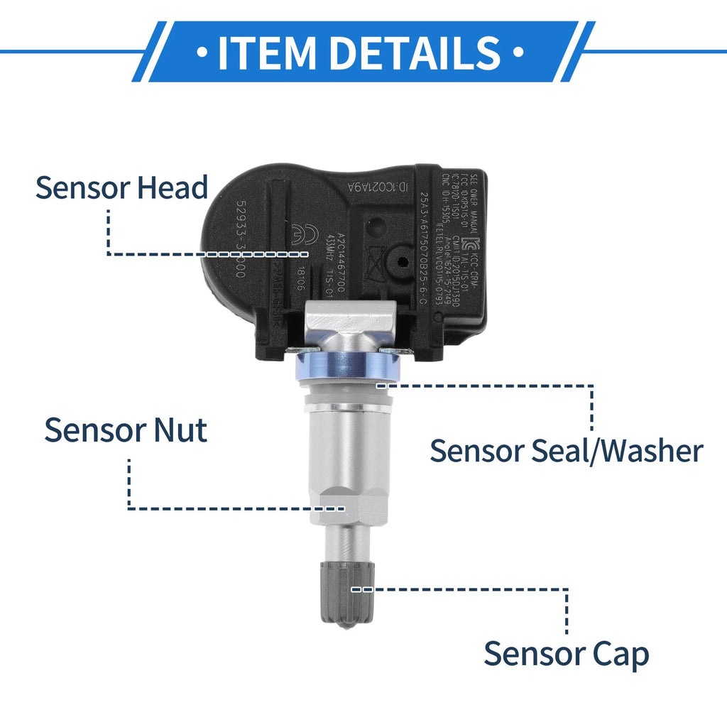 TPMS Sensor No. 529333J000 for Hyundai IX55 (2007–2012)