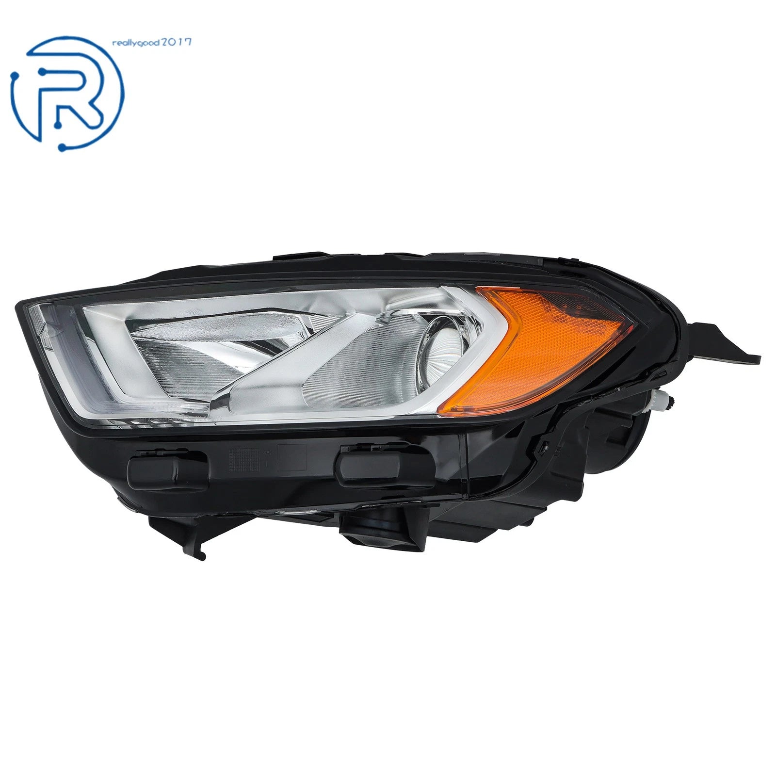 Headlight Halogen with LED DRL for Ford EcoSport (2018–2022) 23 Driver Chrome