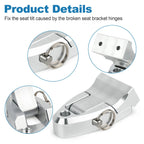 Pair Seat Hinge for Kawasaki SC Super Chicken (11047-3733-8C) Silver