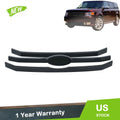 Set of 3 Front Upper Grille Bar Inserts for Ford Flex (2009–2012) Black