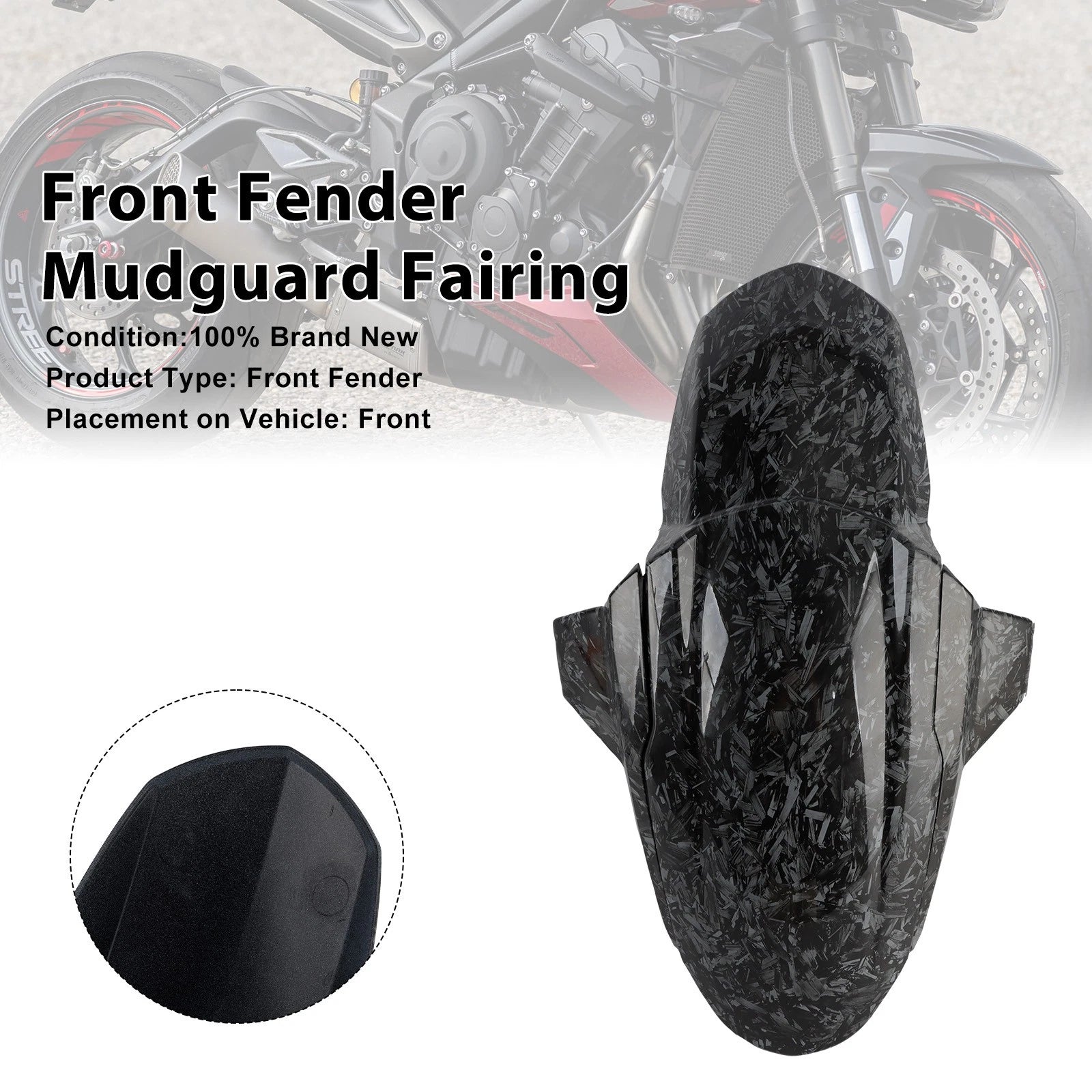 Front Fender Mudguard Fairing for Street Triple 765 R RS (2020–2025)
