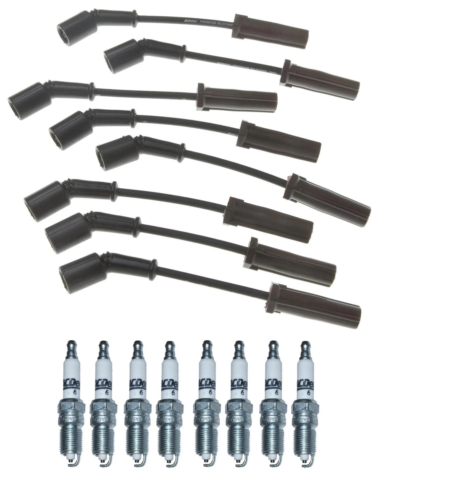 Pro Ignition Wire Set & 8 ACDelco Spark Plugs for Chevy 5.7 V8 (1996–2002)