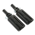 Black Rear Passenger Foot Pegs Clevis Mount for Harley Softail Fatboy (2000–2006)