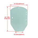 Door Glass for John Deere Skid Steer 318D 318E (2006–2016)