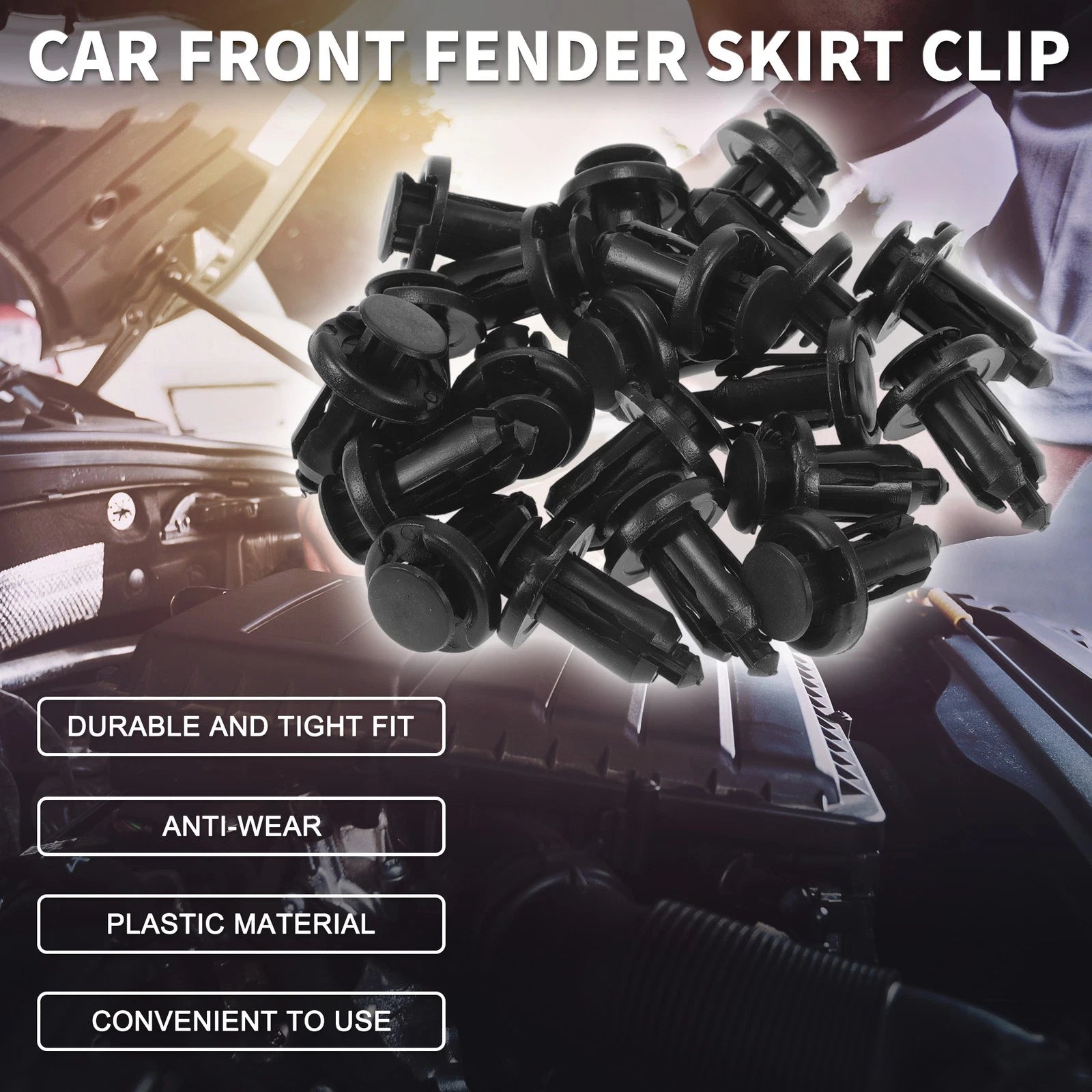 20 Pcs Front Fender Skirt Clip for Honda Pilot (2003–2015) & Accord (1997–2007)