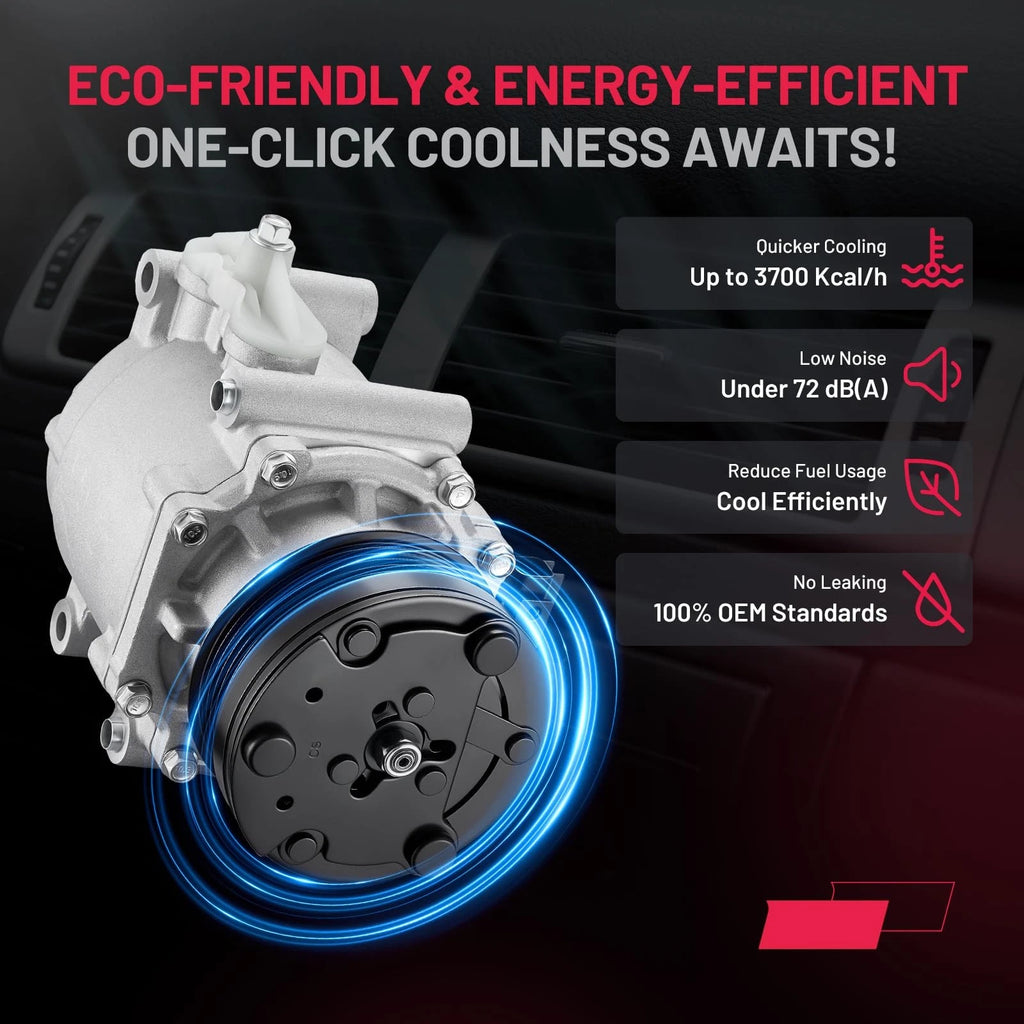 AC Compressor for Ford Freestyle, Five Hundred, Mercury Montego (2005–2007)