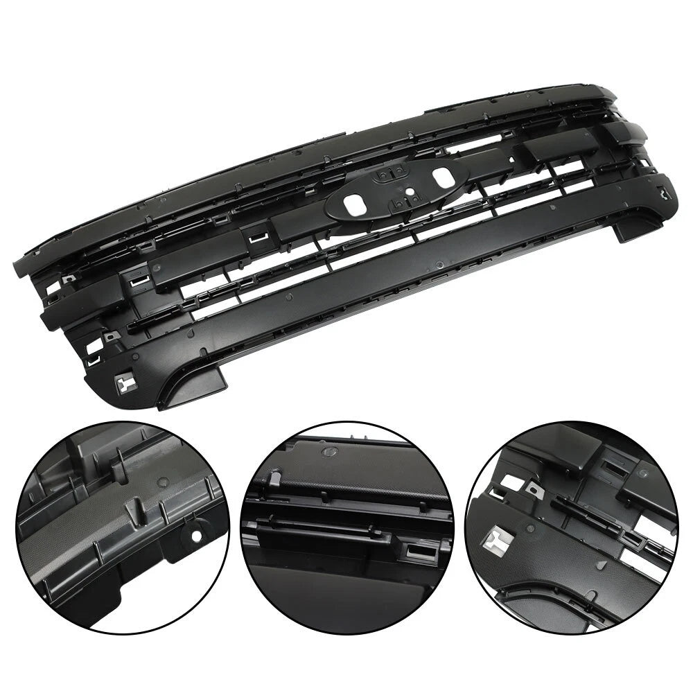 Front Grille Shell for Ford Explorer Police Interceptor (2011–2015) Black