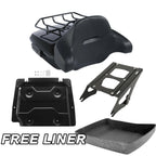 Trunk Backrest Pad Mount Rack Base Plate for Harley Touring (2014–2023)