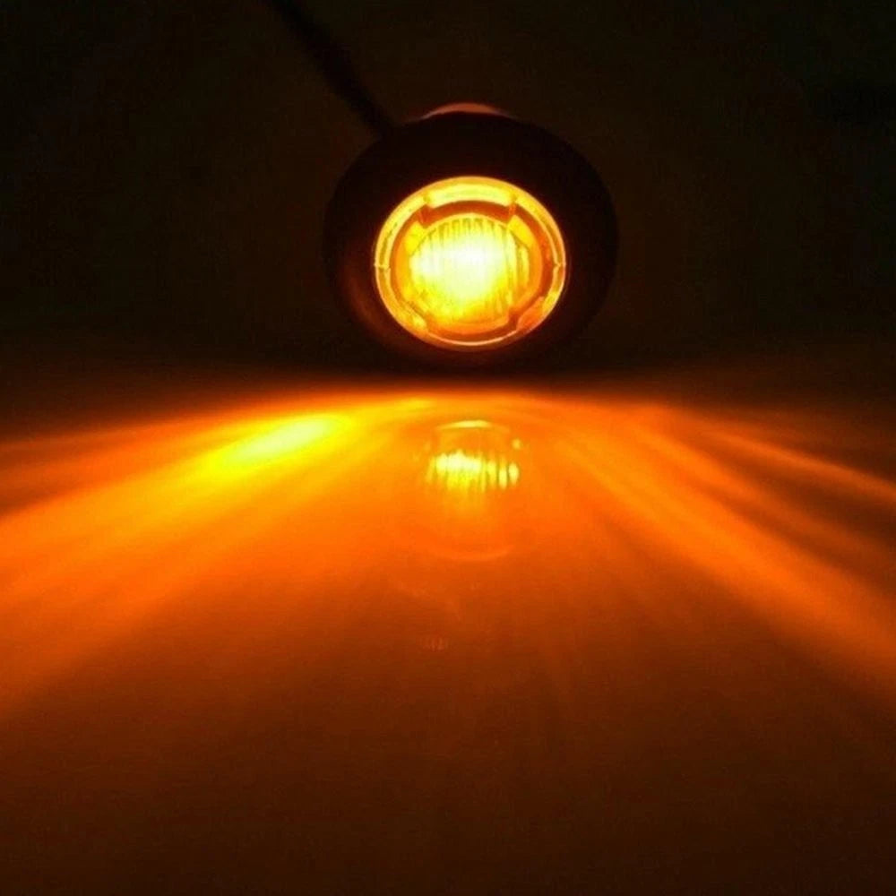 LED Amber Sealed Marker Side Clearance Light for Truck Trailer (12V)