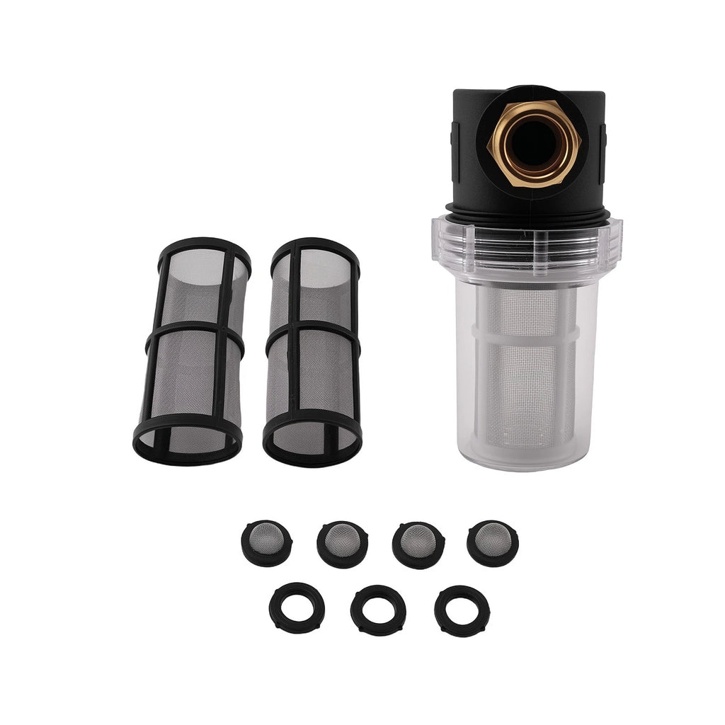 3/4" Inline Filter Brass Thread for Garden Hose Pressure Washer (2010–2023)