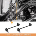 Set of 2 Rear Stabilizer Sway Bar Links with Bushing for Toyota Camry (No.K90313)