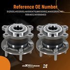 2x Rear Wheel Hub Bearing Assembly for Ford Escape (2013–2019)