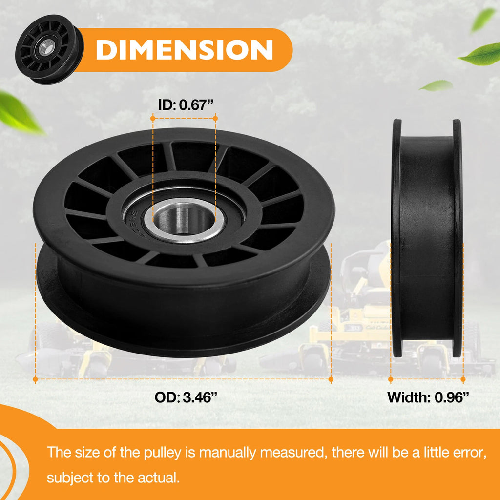3" Flat Drive Idler Pulley for Cub Cadet Mower (Various Years)