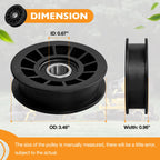 3" Flat Drive Idler Pulley for Cub Cadet Mower (Various Years)