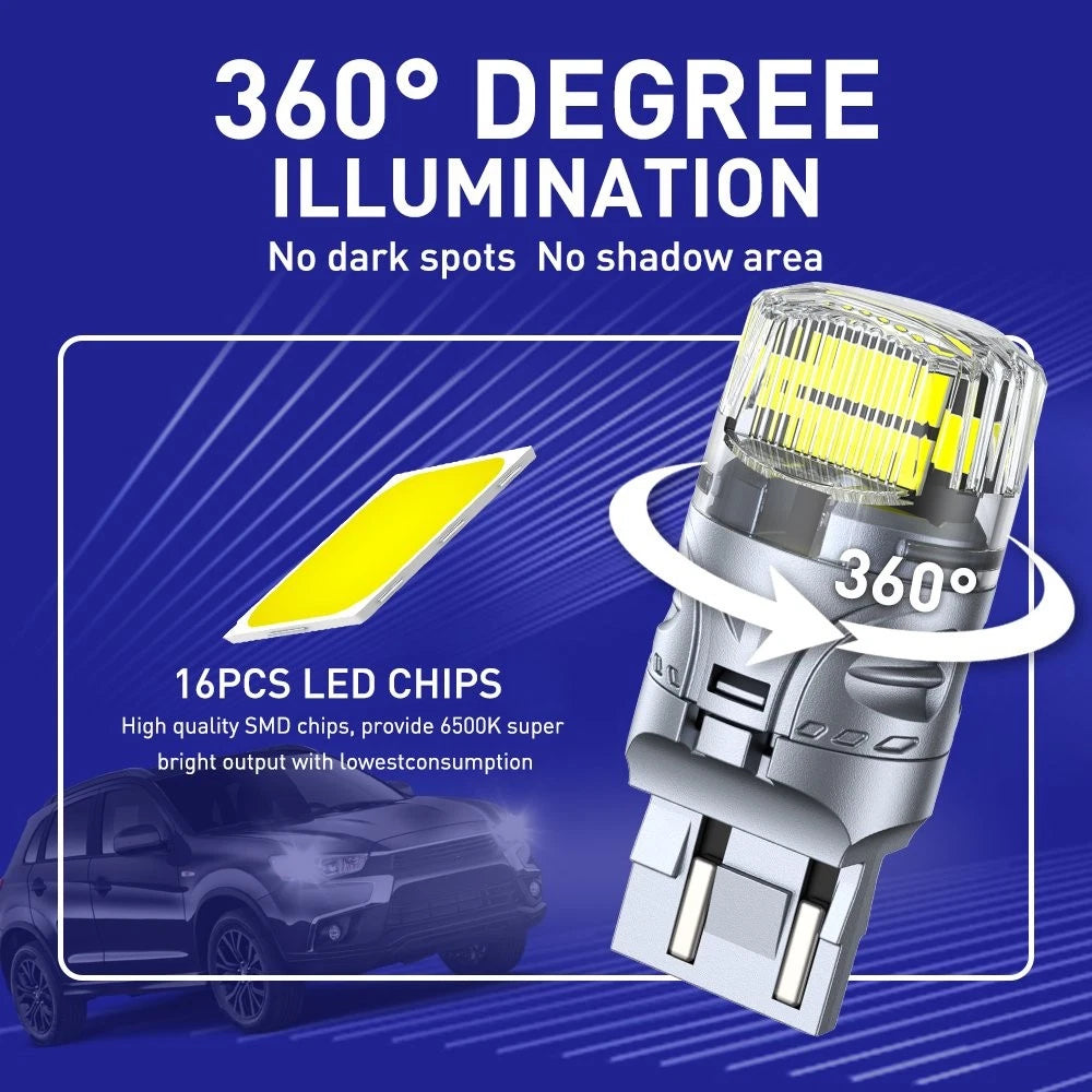 LED 7440 7443 White Blinking Reverse Backup Light Bulb for Honda Acura