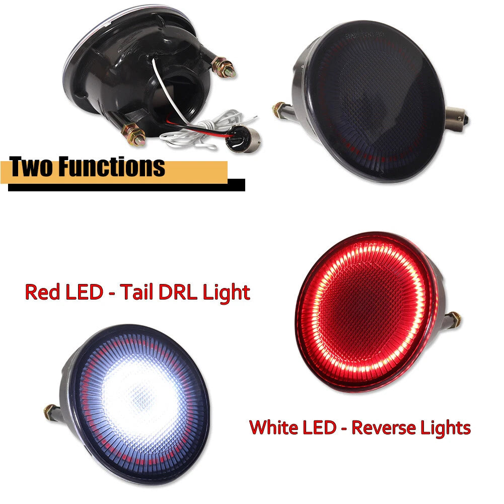 2X Smoke White LED Rear Tailgate Reverse Lights for VW Beetle (1998–2005)