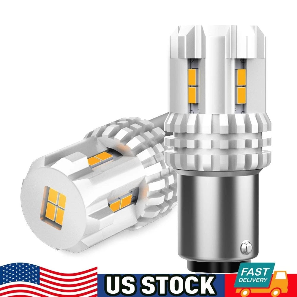 2X Amber LED Turn Signal Blinker Bulbs for Make Model (YYYY–YYYY)