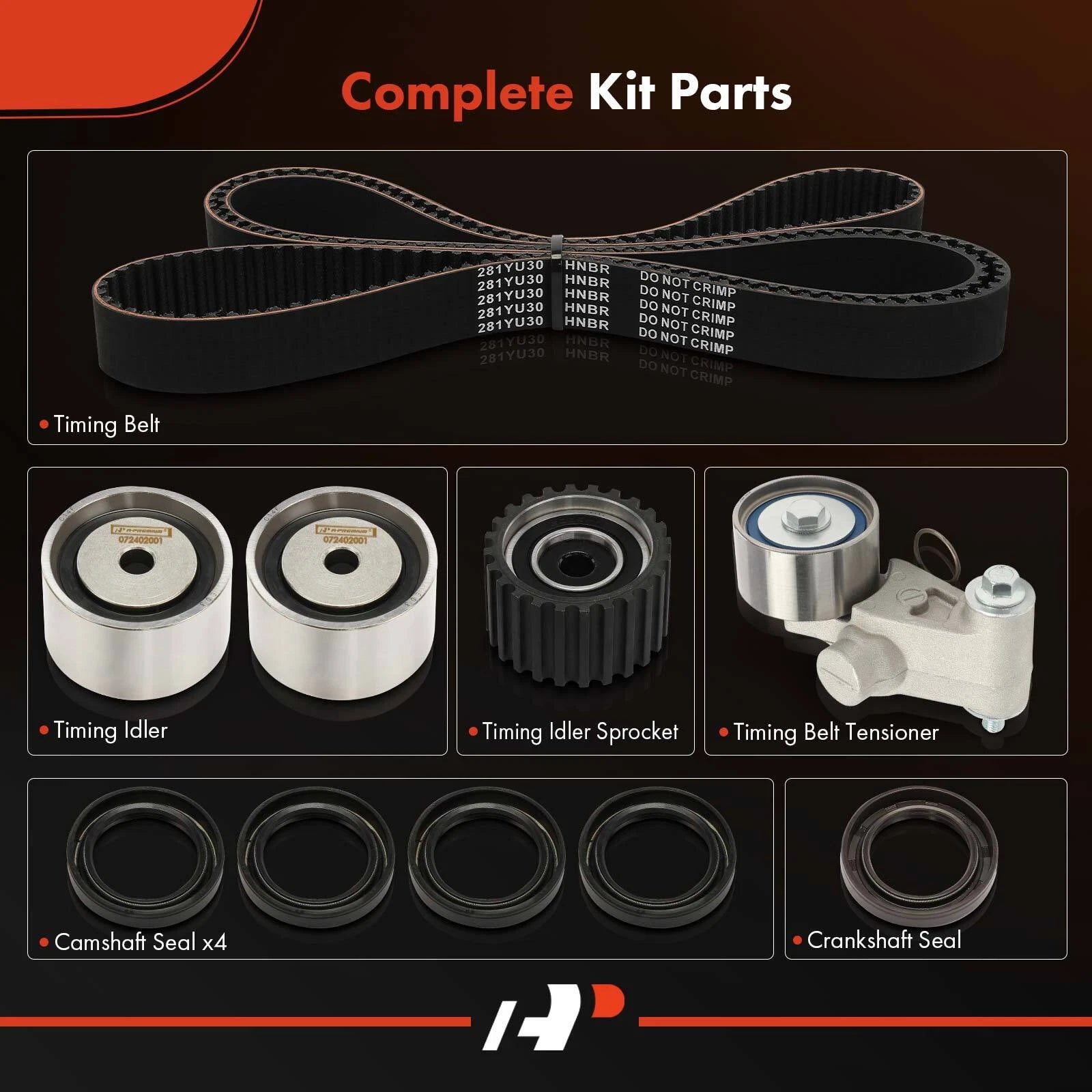 10x Timing Belt Kit for Subaru Impreza Forester Legacy (1997–1999)
