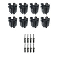 Set of 8 Ignition Coils & Spark Plugs for Sierra 1500 2500 V8