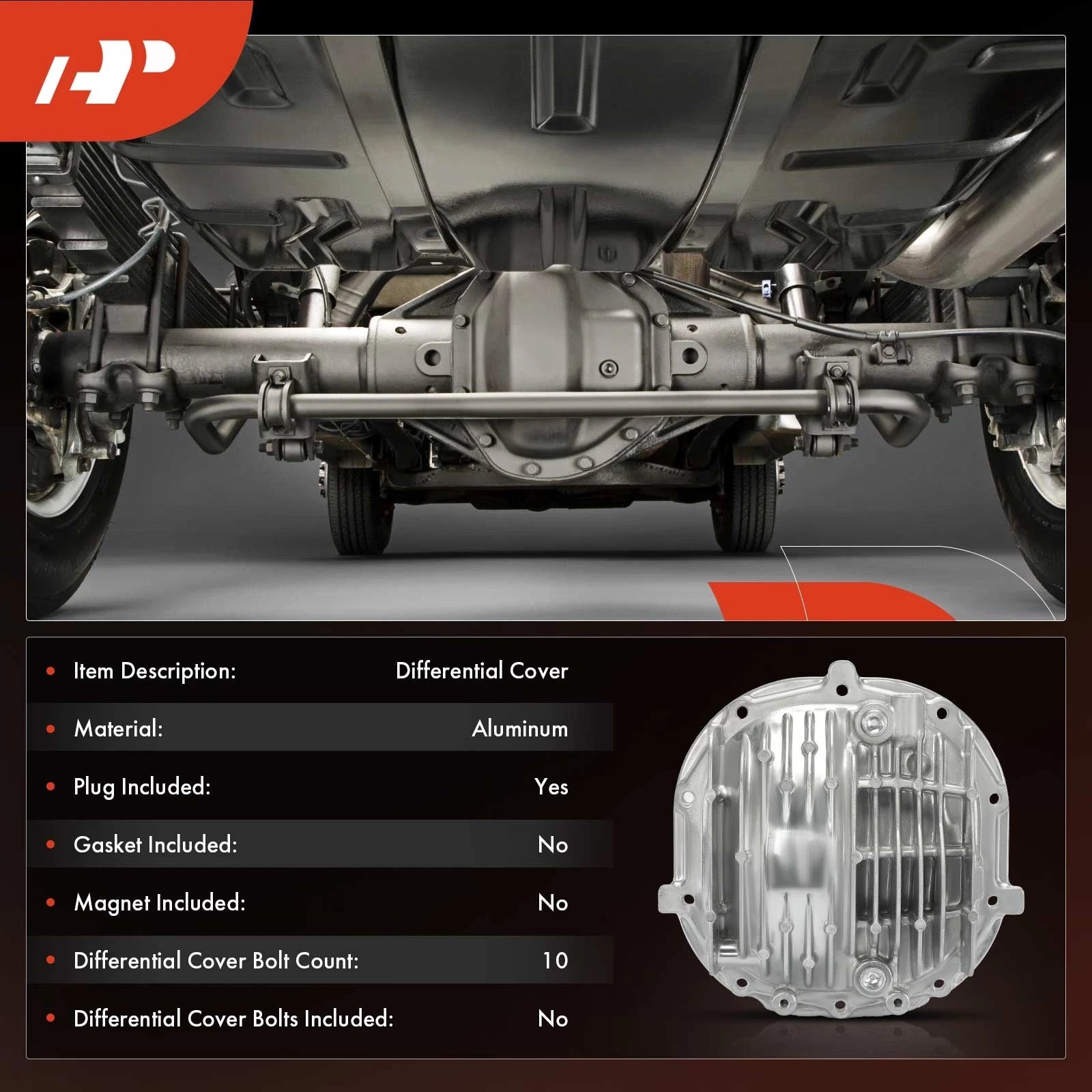 Differential Cover Assembly for Ford Mustang (1985-2014)