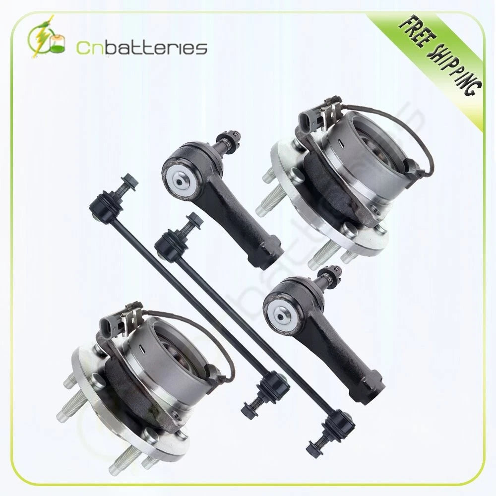 Set of 6 Wheel Bearing Hub Outer Tie Rod Sway Bar for HHR Cobalt Pursuit G5 (2004–2009)