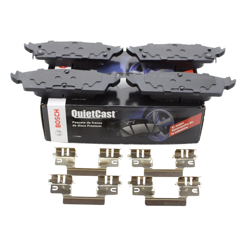 Set of 4 Bosch QuietCast Rear Ceramic Brake Pads for Escalade Suburban Tahoe Yukon XL (2007–2014)