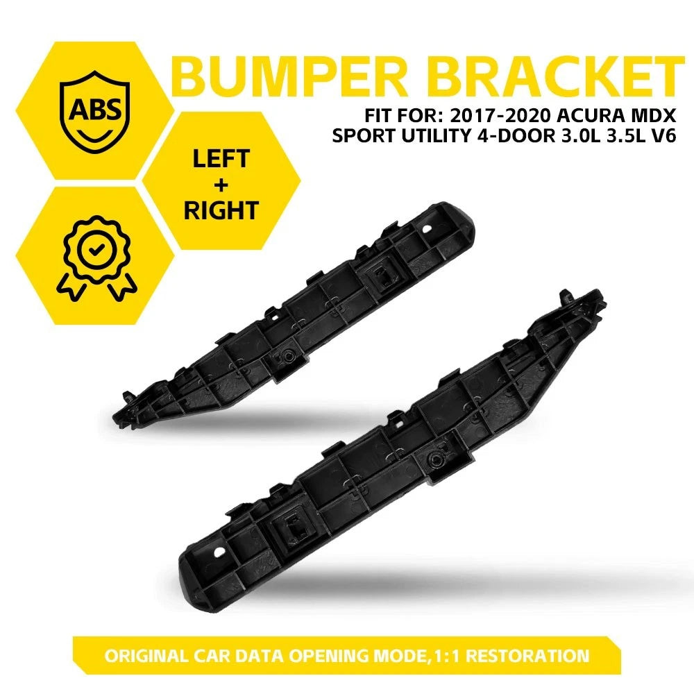Set of 2 Front Bumper Retainer Bracket Holders for Acura MDX (2017–2020)