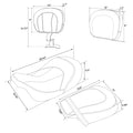 Seat Pad Backrest for Harley Touring Models (2009–2023) 22