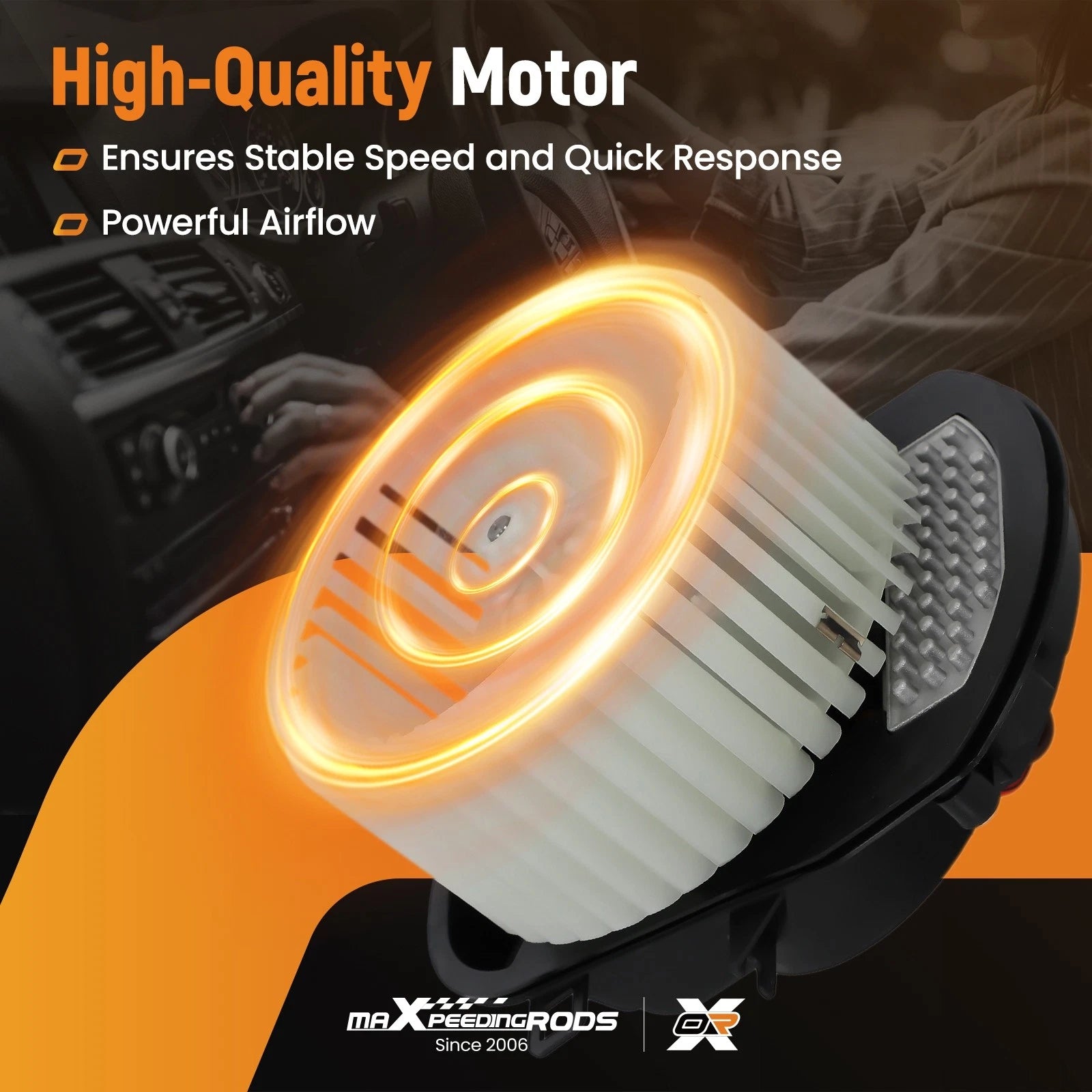 HVAC Blower Motor with Fan for Porsche Cayenne V8 4.2L (2016) 7P0820021 PM4090