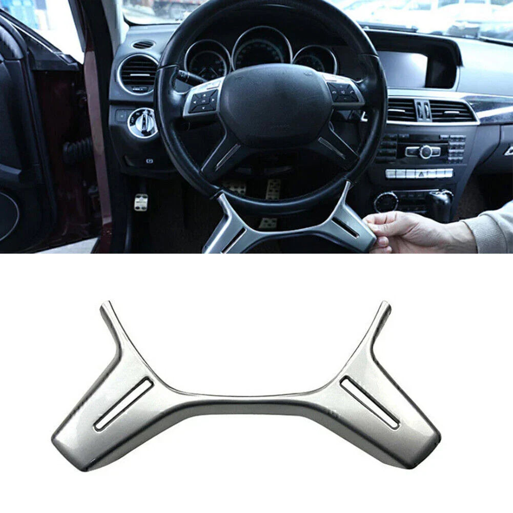 Steering Wheel Trim Cover for Benz C E GLK M Class W204 W212 (2008-2016)