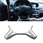 Steering Wheel Trim Cover for Benz C E GLK M Class W204 W212 (2008-2016)