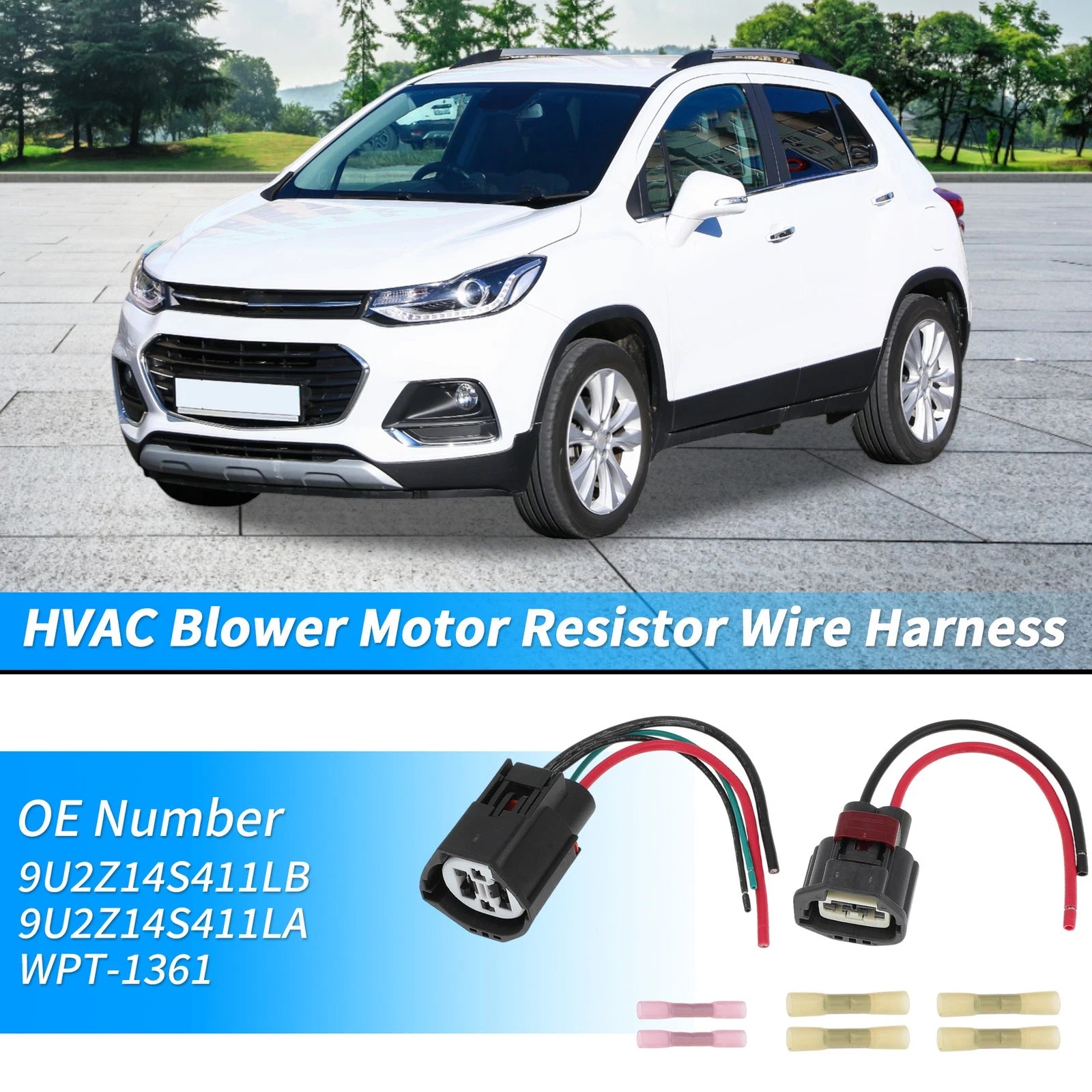 HVAC Blower Motor Resistor Wire Harness for Ford (No.9U2Z14S411LB/WPT-1361)