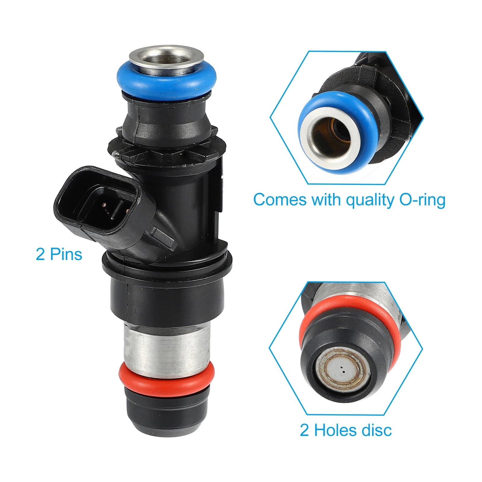Set of 4 Fuel Injector Nozzles for Chevy S10 (2000–2003) 25320687
