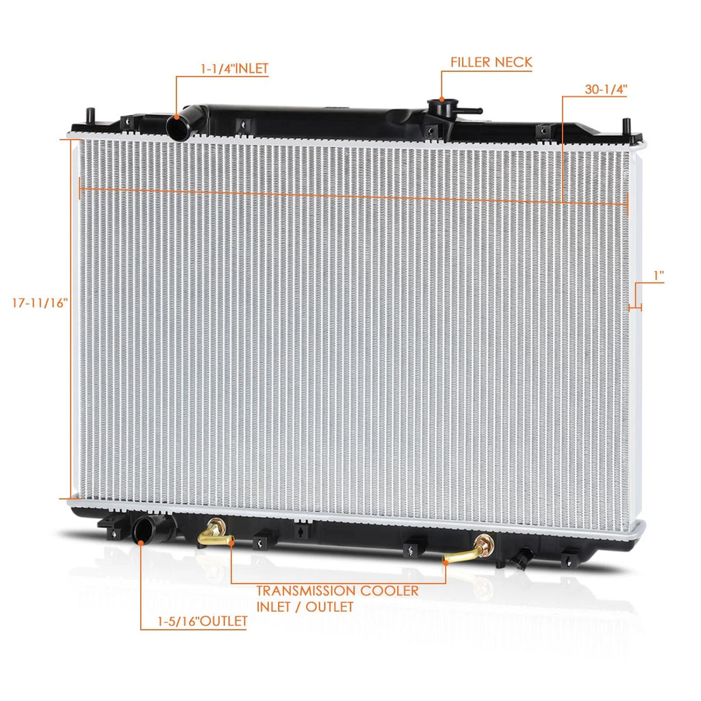 OE Style Aluminum Cooling Radiator for Honda Odyssey (2005–2010) DPI-2806