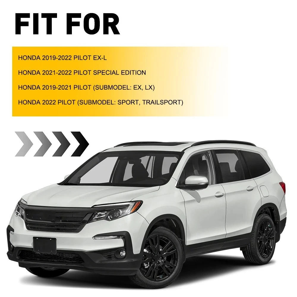 Set of 2 Chrome Bumper Trims for Honda Pilot (2019–2022)