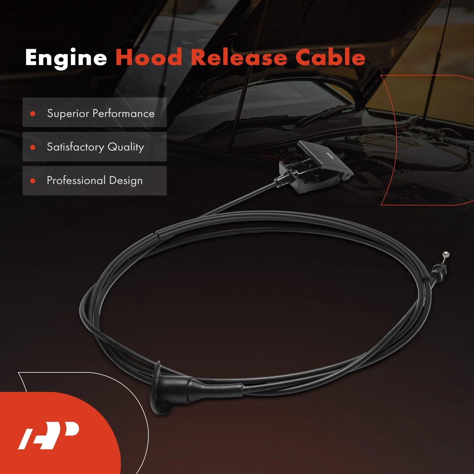 Hood Release Cable for Jeep Cherokee (2019-2023) 97.76"