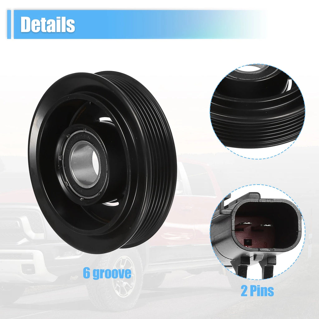 Set of 1 AC Compressor Clutch for Dodge Ram 1500/2500 (2010)
