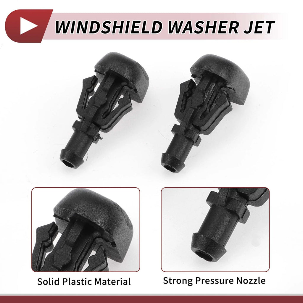 Set of 2 Front Windshield Washer Nozzles for Buick LaCrosse (2010–2016) No.25865573
