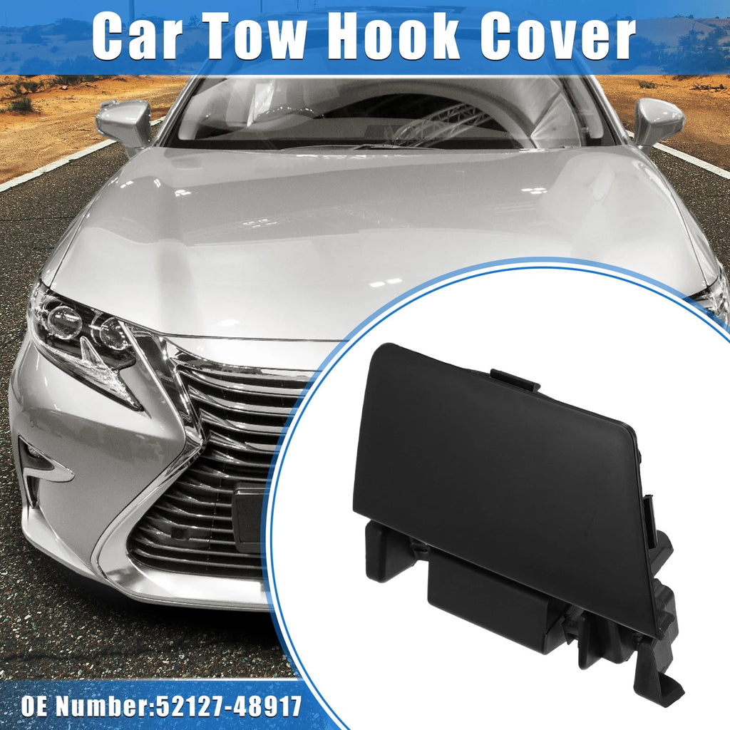 Tow Hook Eye Hole Cover for Lexus RX350 (2015) - Plastic Black Right 732324921630
