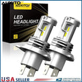 2X AUXITO 9003 H4 LED Headlight Bulbs Kit 6500K 12000LM for High Low Beam