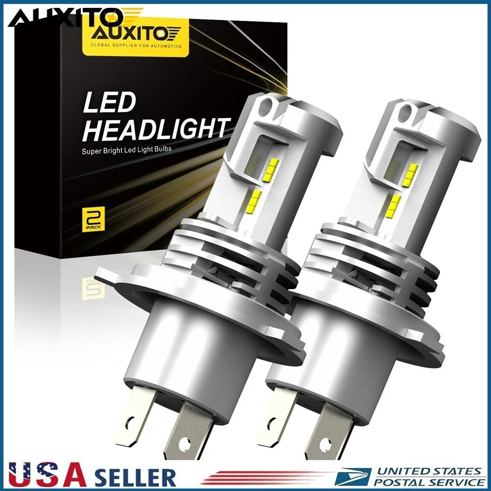 2X AUXITO 9003 H4 LED Headlight Bulbs Kit 6500K 12000LM for High Low Beam