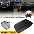 Leather Center Console Armrest Cover for Toyota Highlander (2008–2013)