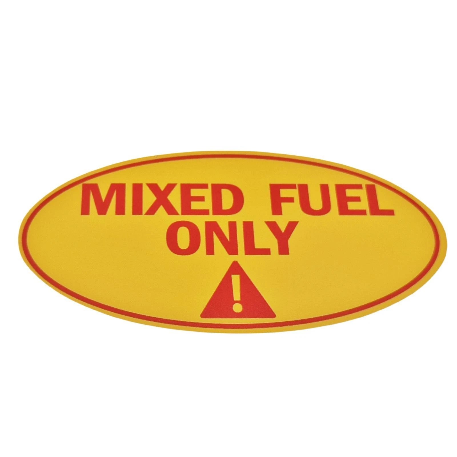 Mixed Fuel Only Sticker for Universal Use (Weather Proof)