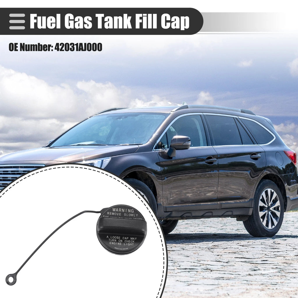 Gas Cap for Subaru Outback (2010–2012) No. 42031AJ000 Black Plastic
