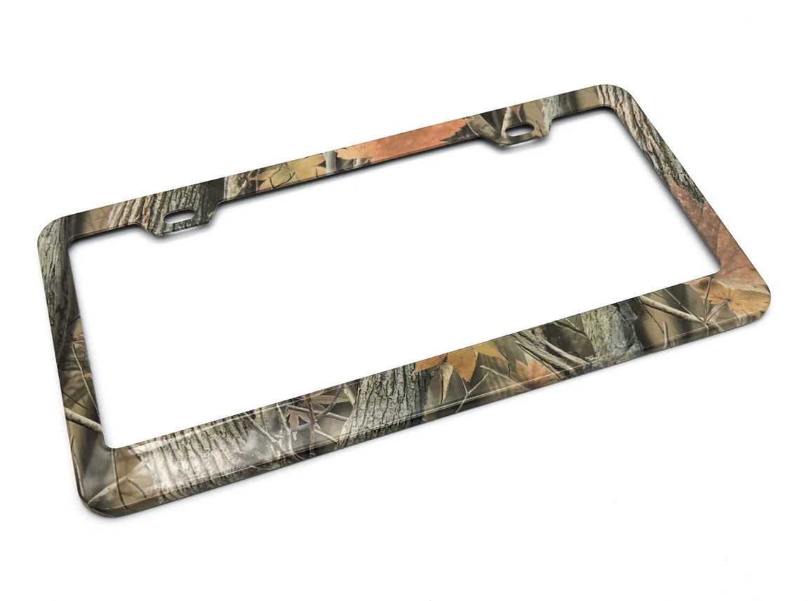 Camouflage Metal License Plate Frame for Car Truck SUV
